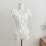womens-slim-fit-knit-top-with-ruffle-trim-sweet-summer-2026